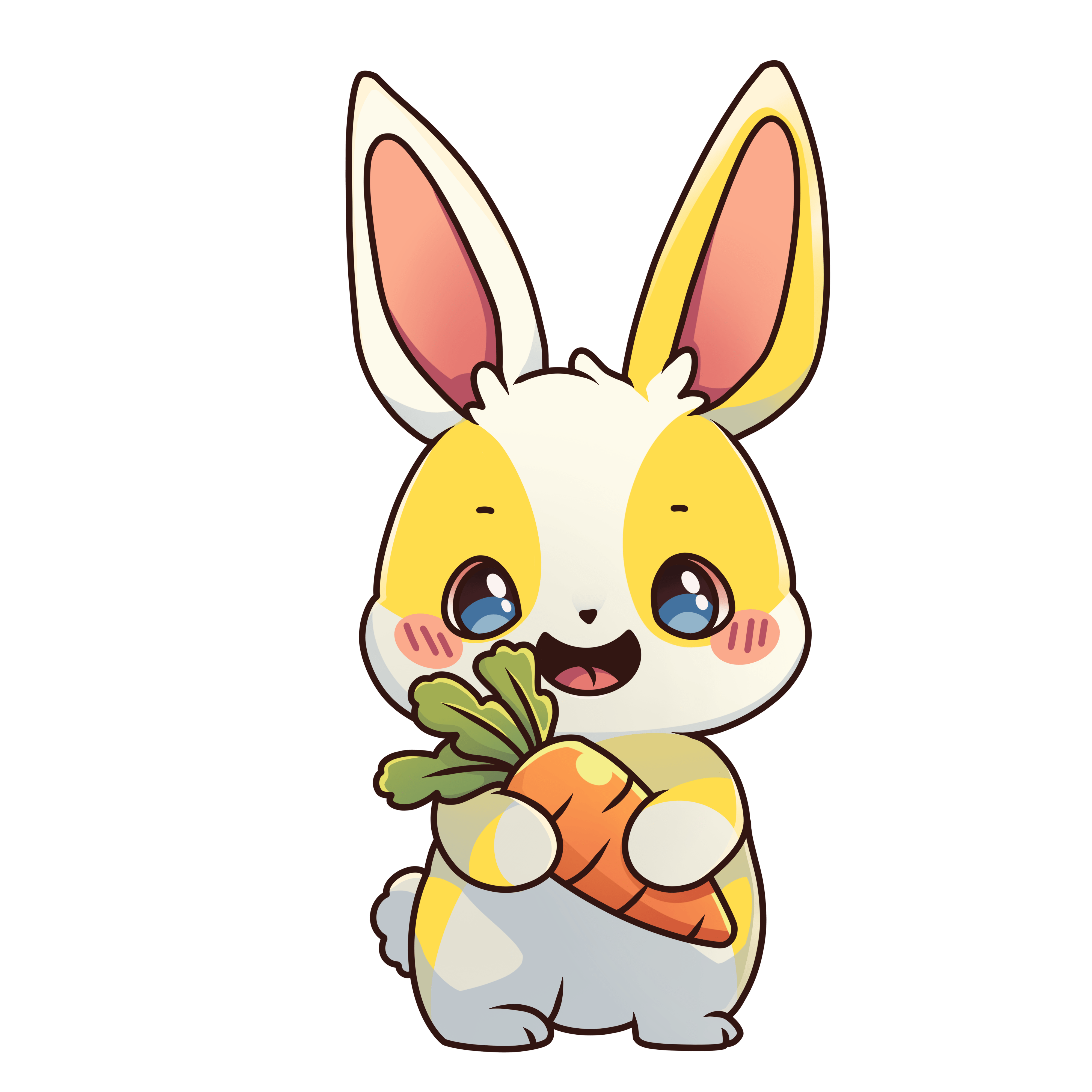 BunnyBooker mascot - friendly bunny character representing automated KTMB train ticket booking service